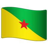 French Guiana Flag on WhatsApp