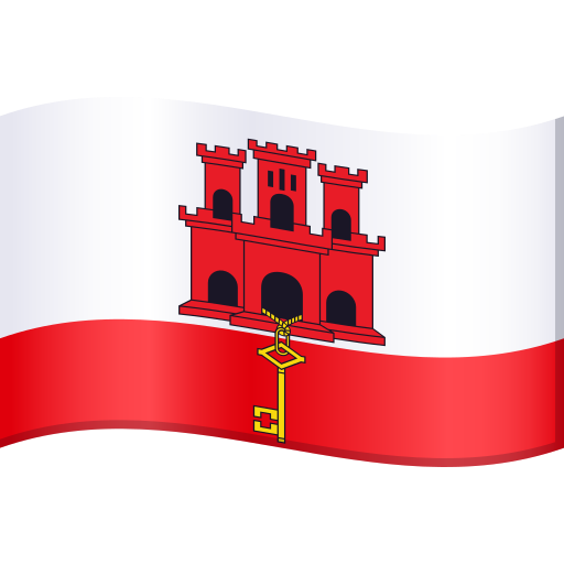 Gibraltar Flag on JoyPixels