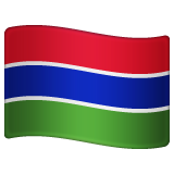 Gambia Flag on WhatsApp