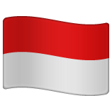 Indonesia Flag on WhatsApp