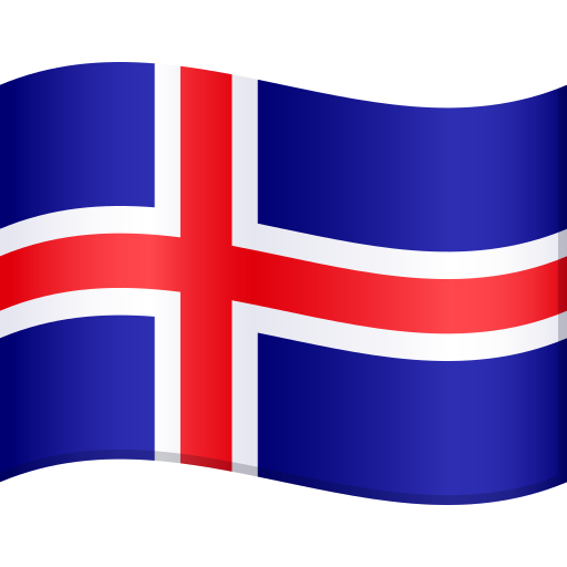 Iceland Flag on JoyPixels