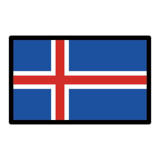 Iceland Flag on OpenMoji