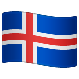 Iceland Flag on WhatsApp