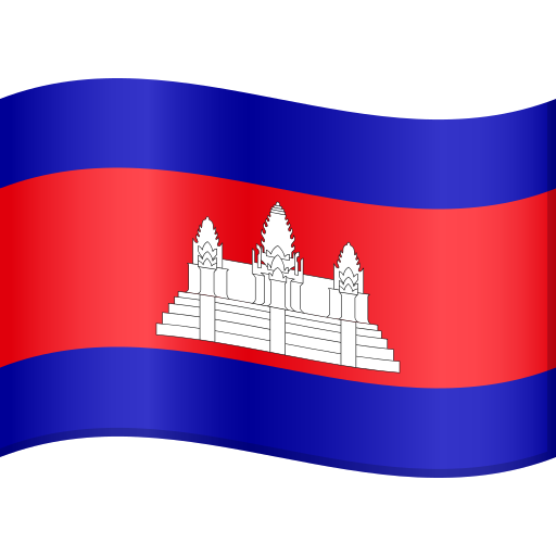 Cambodia Flag on JoyPixels