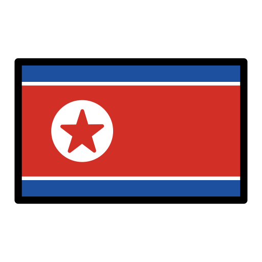 North Korea Flag on OpenMoji