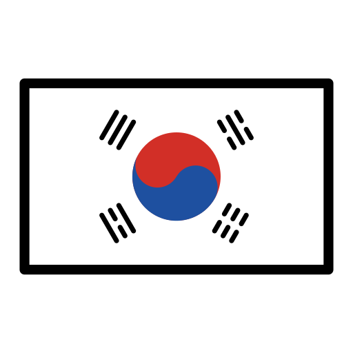 South Korea Flag on OpenMoji