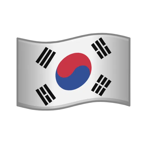 South Korea Flag on Telegram