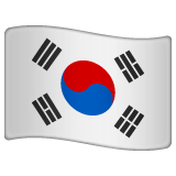 South Korea Flag on WhatsApp