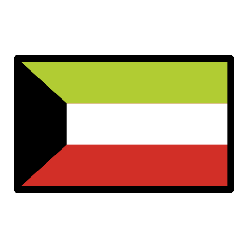 Kuwait Flag on OpenMoji