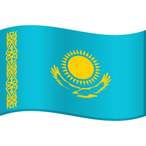 Kazakhstan Flag on JoyPixels