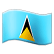 St. Lucia Flag on Samsung