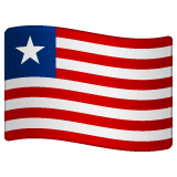 Liberia Flag on WhatsApp