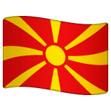 North Macedonia Flag on WhatsApp