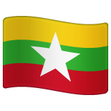 Myanmar (burma) Flag on WhatsApp