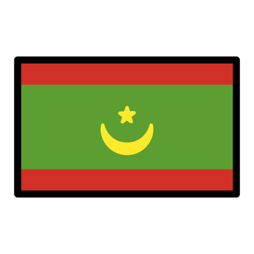 Mauritania Flag on OpenMoji