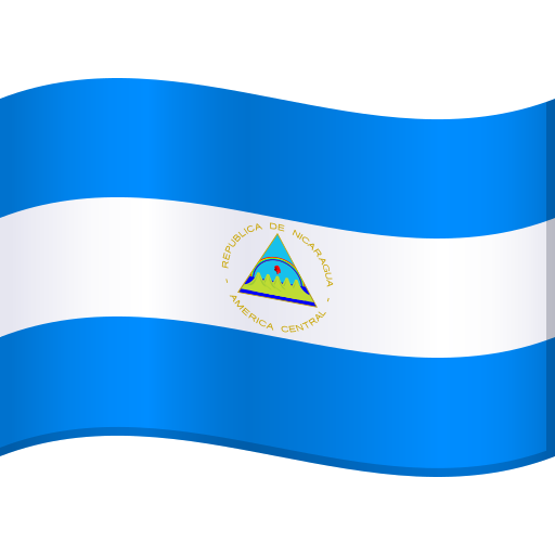 Nicaragua Flag on JoyPixels