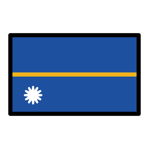Nauru Flag on OpenMoji