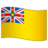 Niue Flag on WhatsApp