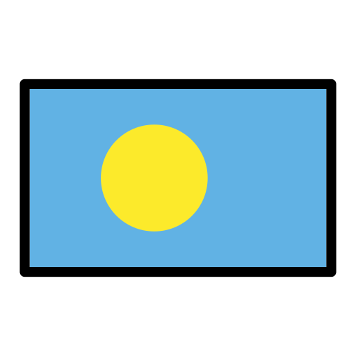 Palau Flag on OpenMoji
