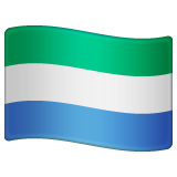 Sierra Leone Flag on WhatsApp