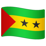 São Tomé & Príncipe Flag on WhatsApp