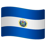 El Salvador Flag on WhatsApp