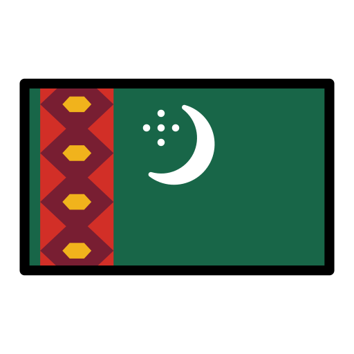 Turkmenistan Flag on OpenMoji