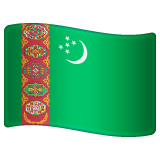 Turkmenistan Flag on WhatsApp