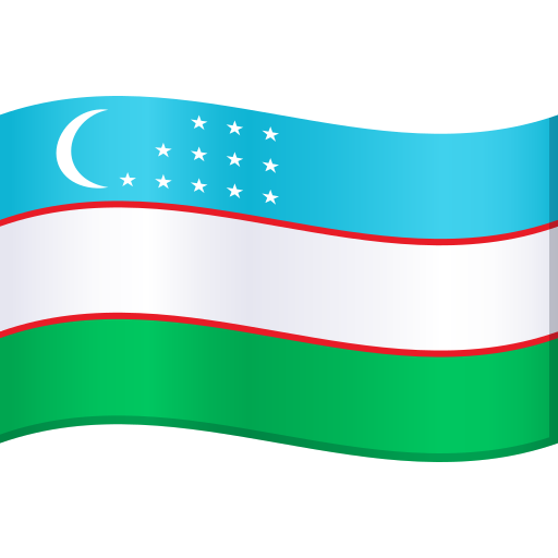 Uzbekistan Flag on JoyPixels