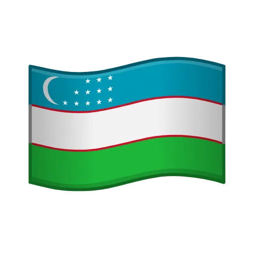 Uzbekistan Flag on Telegram