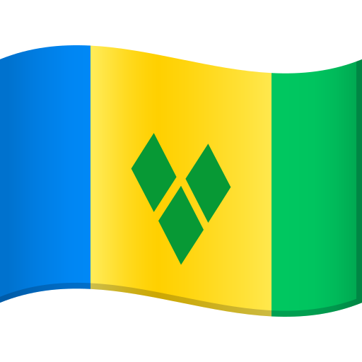 St. Vincent & Grenadines Flag on JoyPixels