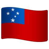 Samoa Flag on WhatsApp