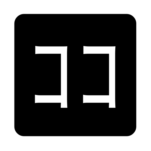 Squared Katakana Koko on Noto Emoji