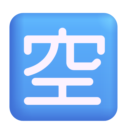 Squared Cjk Unified Ideograph-7a7a on Microsoft 3D
