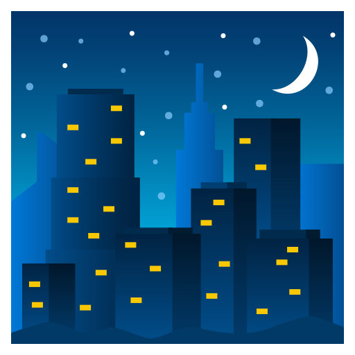 Night With Stars on JoyPixels