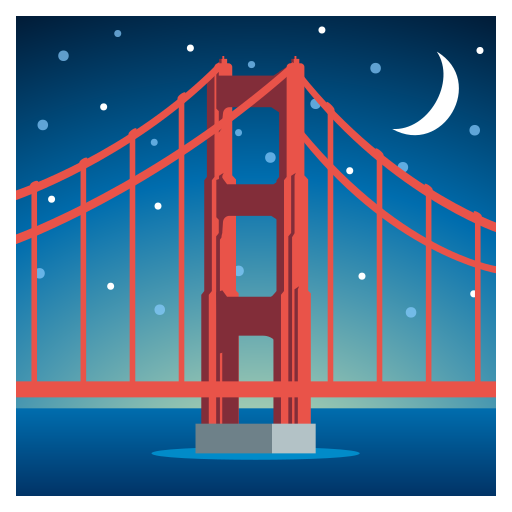 Bridge At Night on JoyPixels