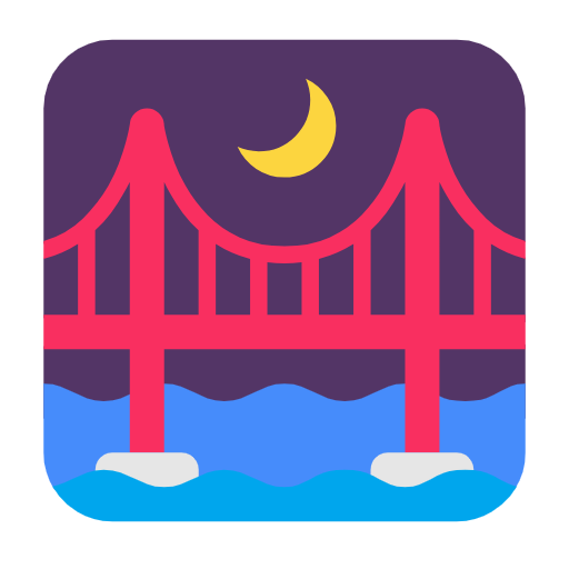 Bridge At Night on Microsoft Fluent