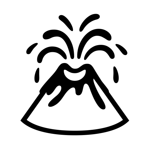 Volcano on Noto Emoji