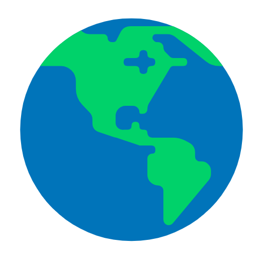 Earth Globe Americas on Microsoft Fluent