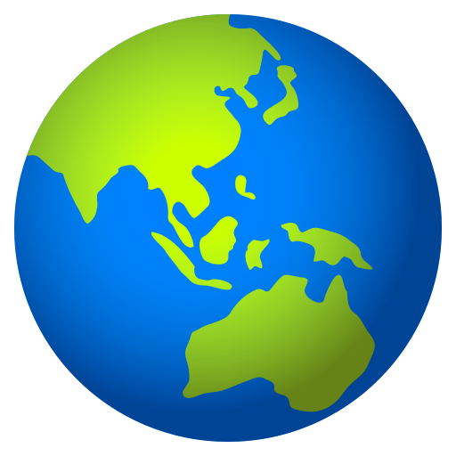 Earth Globe Asia-australia on JoyPixels