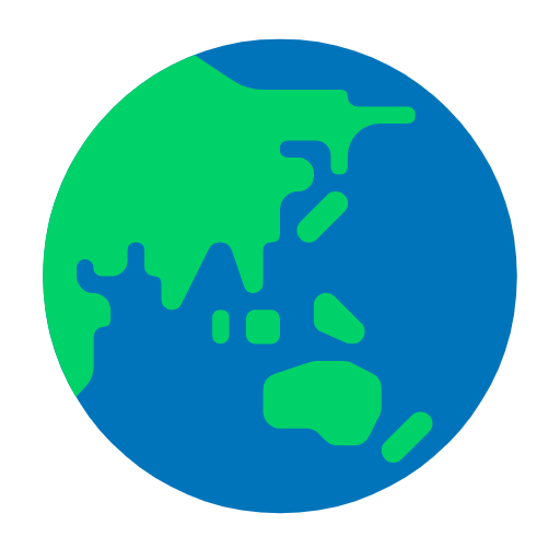 Earth Globe Asia-australia on Microsoft Fluent