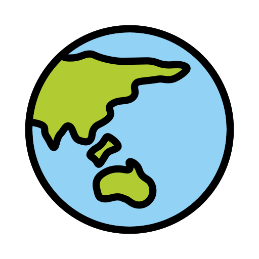 Earth Globe Asia-australia on OpenMoji
