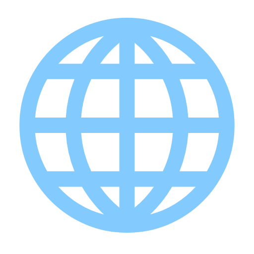 Globe With Meridians on Microsoft Fluent