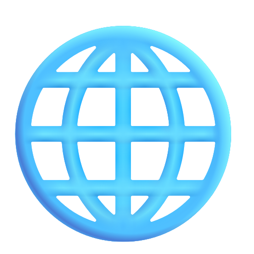 Globe With Meridians on Microsoft 3D
