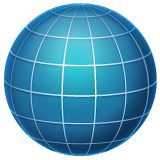 Globe With Meridians on WhatsApp