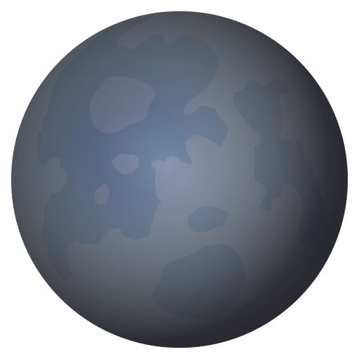 New Moon Symbol on JoyPixels