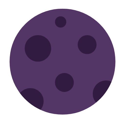 New Moon Symbol on Microsoft Fluent