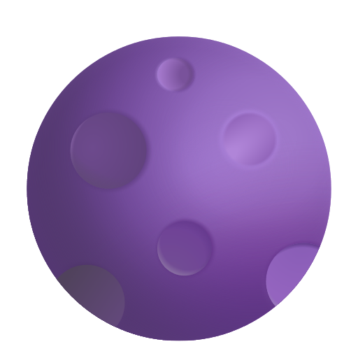 New Moon Symbol on Microsoft 3D