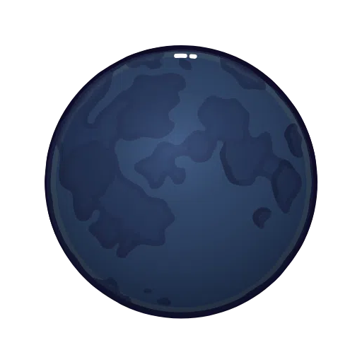 New Moon Symbol on Telegram