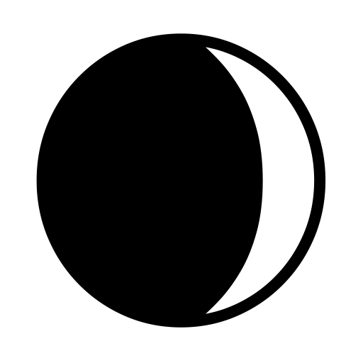 Waxing Crescent Moon Symbol on Noto Emoji